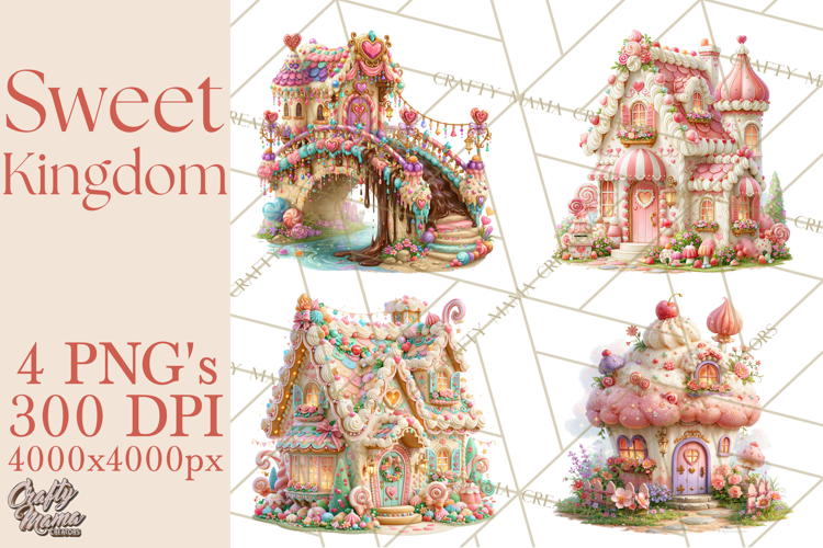 Sweet Kingdom Buildings PNG Clipart