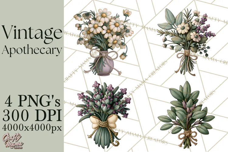 Vintage Apothecary World PNG