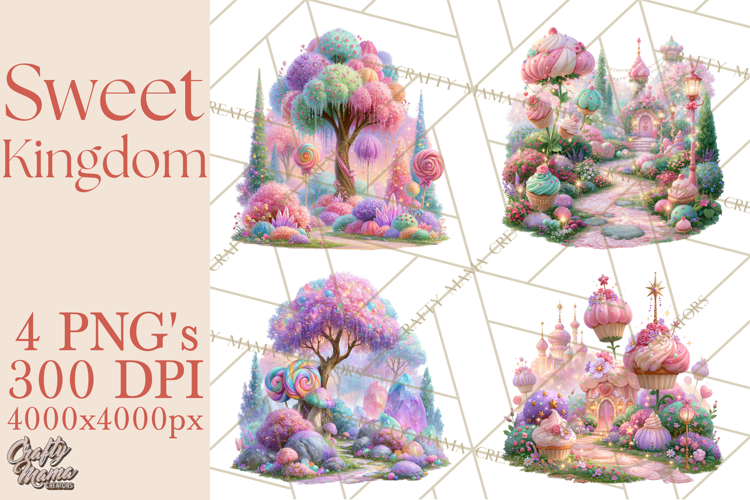 Sweet Kingdom Buildings PNG Clipart
