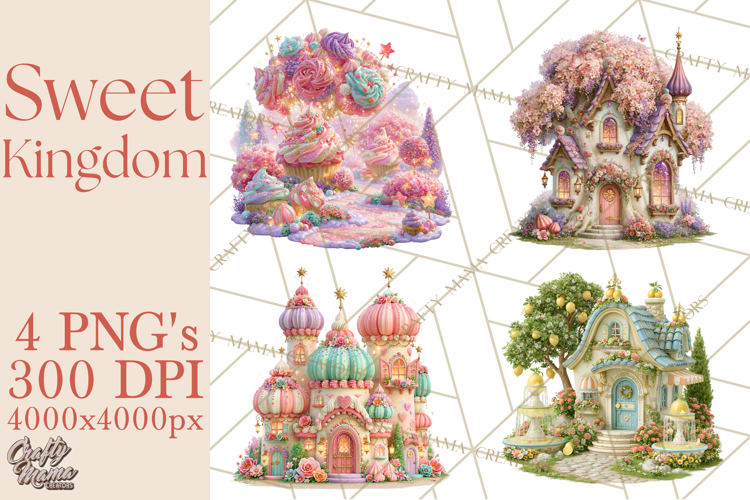 Sweet Kingdom Buildings PNG Clipart