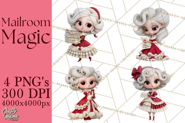 Santa’s Mailroom Christmas Clipart PNG