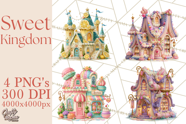 Sweet Kingdom Buildings PNG Clipart