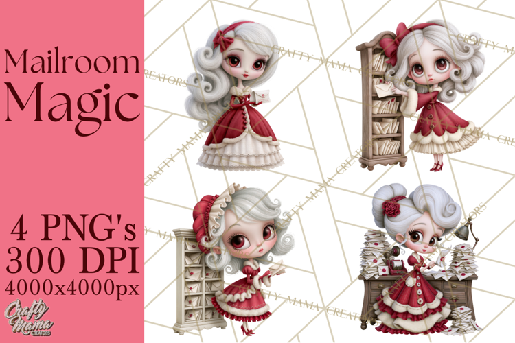 Santa’s Mailroom Christmas Clipart PNG