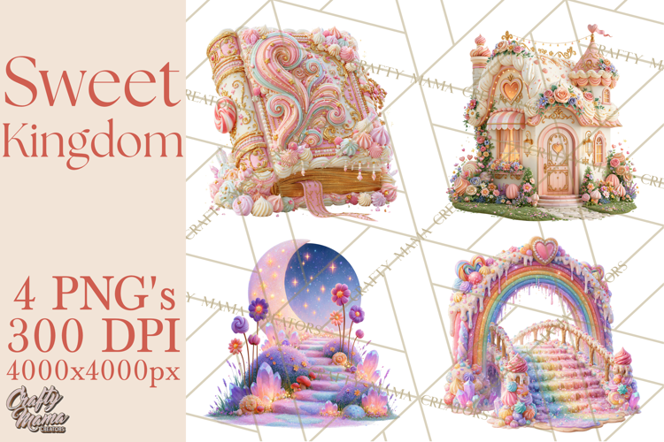 Sweet Kingdom Buildings PNG Clipart