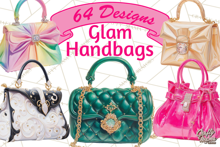 Glam Luxury Handbag PNG Clipart Elegant Designer Bags