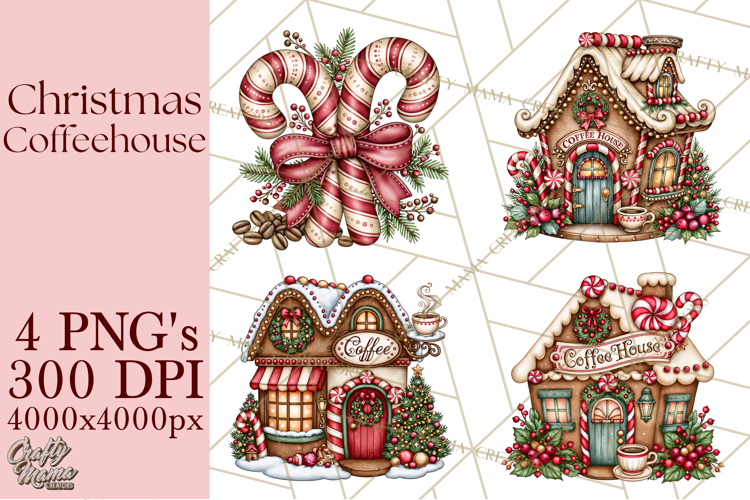 Christmas Coffeehouse PNG Clipart