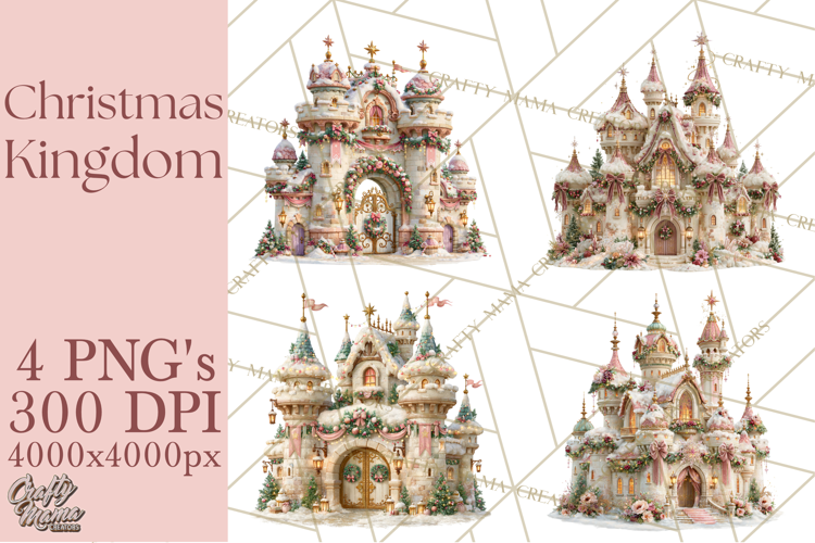 Christmas Kingdom Buildings PNG