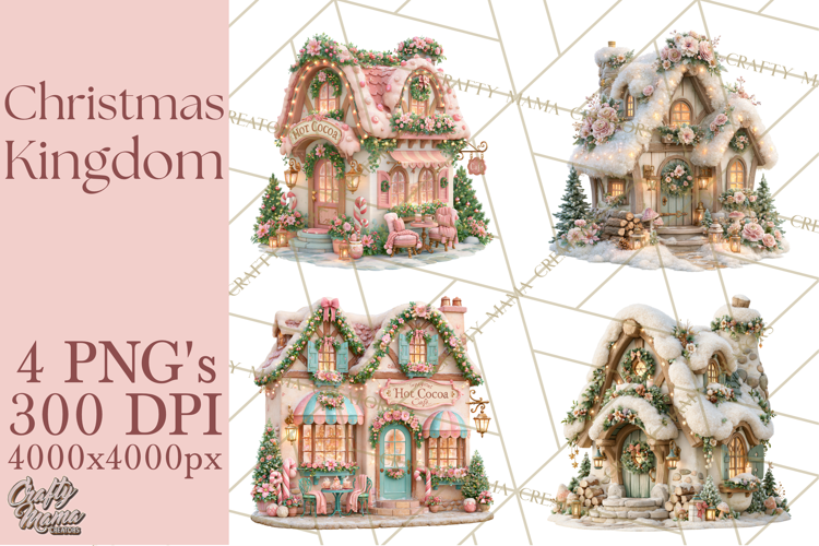 Christmas Kingdom Buildings PNG