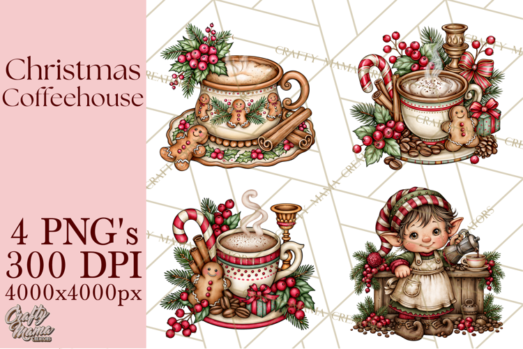 Christmas Coffeehouse PNG Clipart