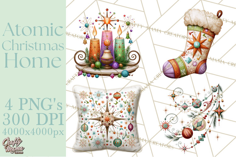 Atomic Christmas Home PNG Clipart example image 1