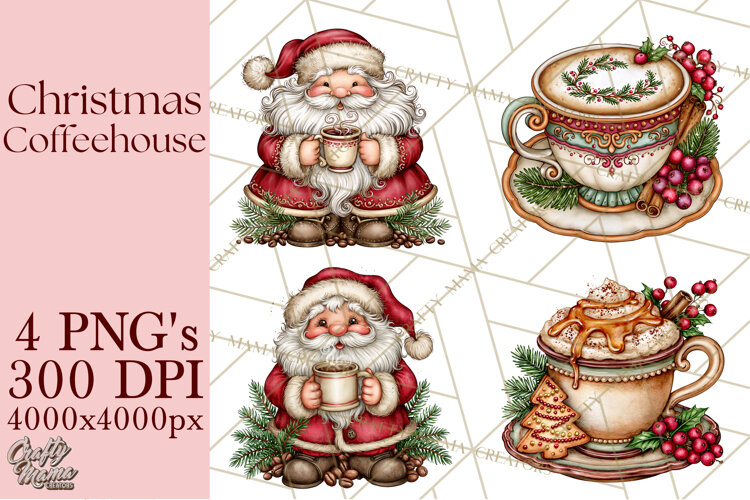 Christmas Coffeehouse PNG Clipart example image 1