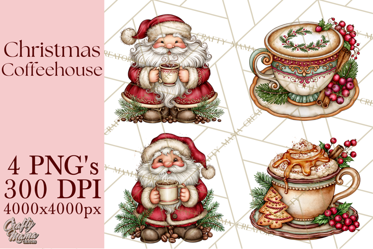 Christmas Coffeehouse PNG Clipart
