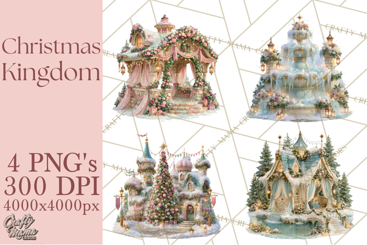 Christmas Kingdom Buildings PNG