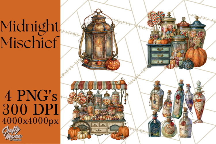 Spooky Kids PNG, Vintage Halloween Clipart