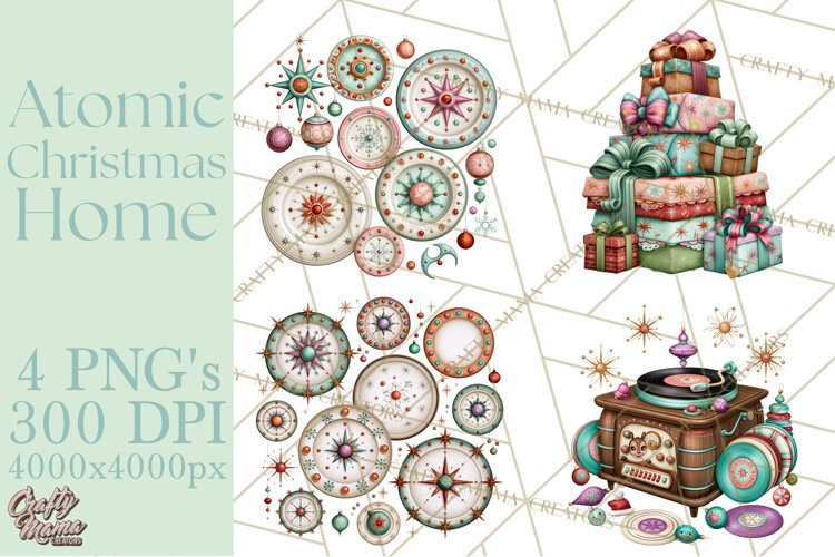 Atomic Christmas Home PNG Clipart example image 1