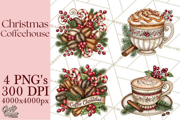 Christmas Coffeehouse PNG Clipart