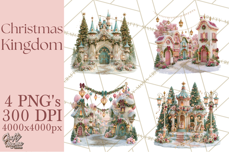 Christmas Kingdom Buildings PNG