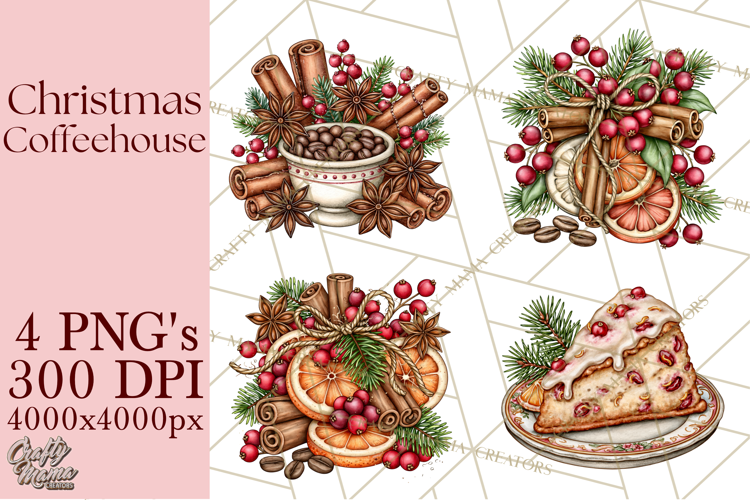 Christmas Coffeehouse PNG Clipart