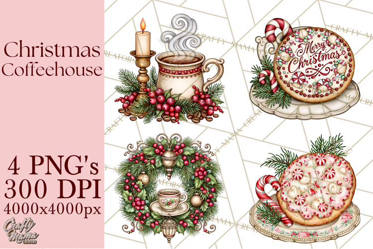 Christmas Coffeehouse PNG Clipart