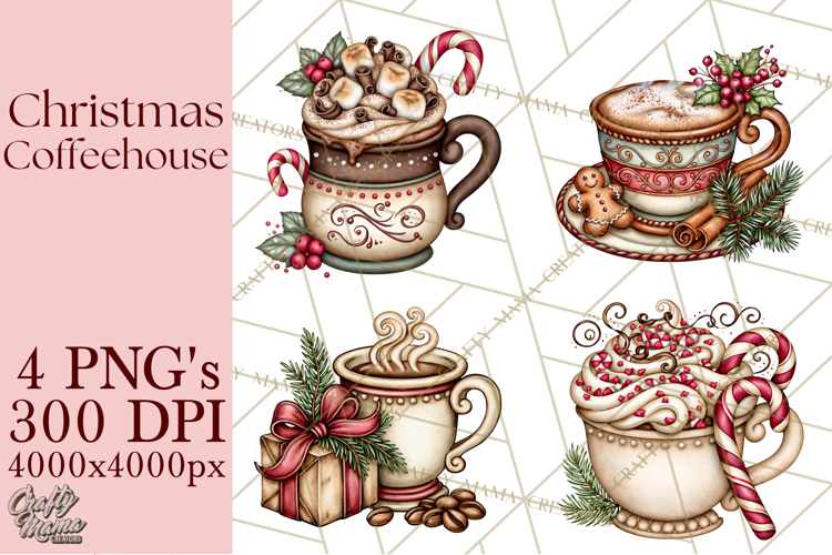 Christmas Coffeehouse PNG Clipart