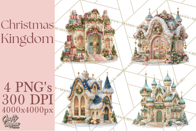 Christmas Kingdom Buildings PNG