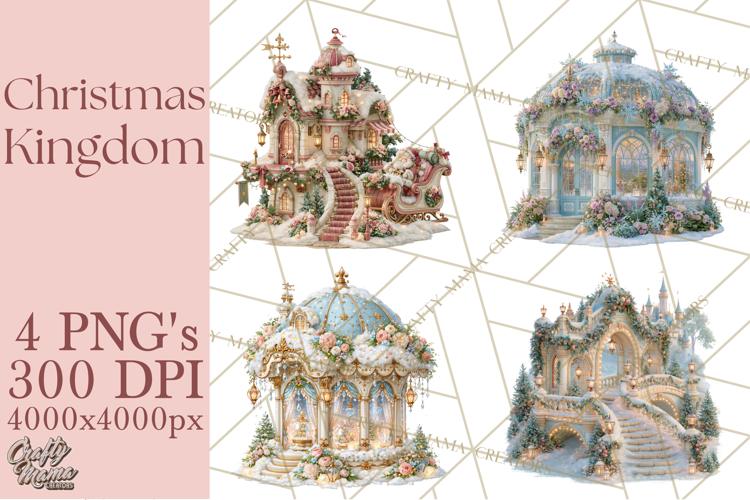 Christmas Kingdom Buildings PNG