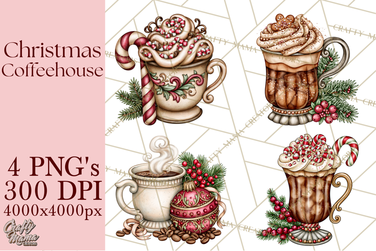 Christmas Coffeehouse PNG Clipart