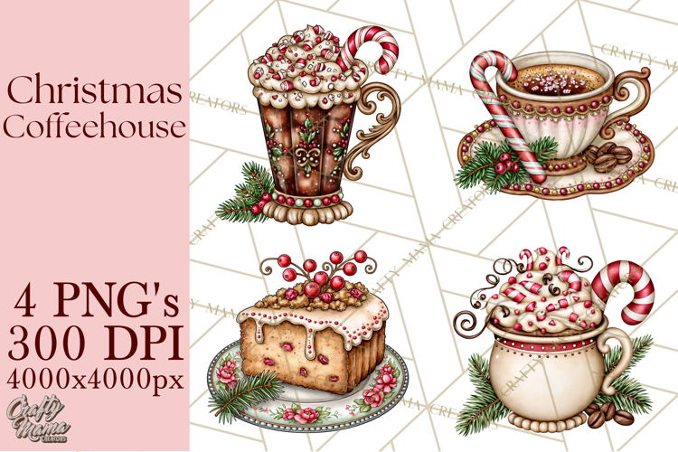 Christmas Coffeehouse PNG Clipart