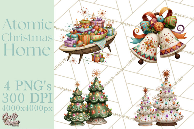 Atomic Christmas Home PNG Clipart example image 1