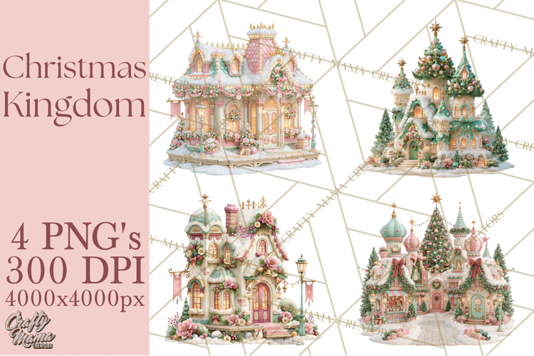 Christmas Kingdom Buildings PNG
