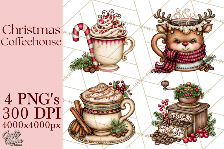 Christmas Coffeehouse PNG Clipart