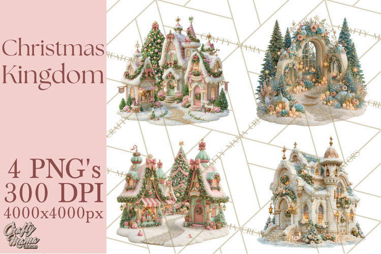 Christmas Kingdom Buildings PNG