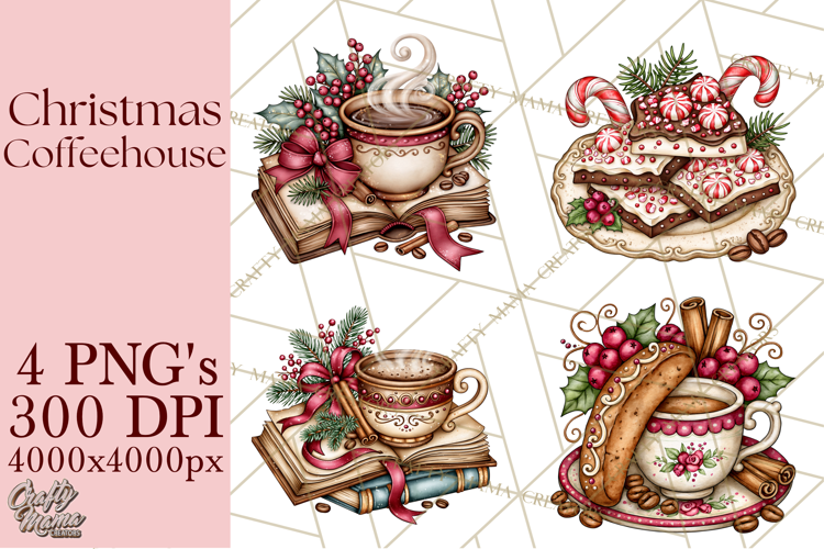 Christmas Coffeehouse PNG Clipart