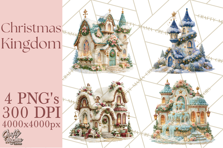 Christmas Kingdom Buildings PNG
