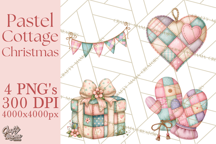 Cozy Cottage Christmas Clipart PNG