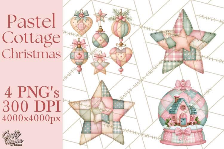 Cozy Cottage Christmas Clipart PNG