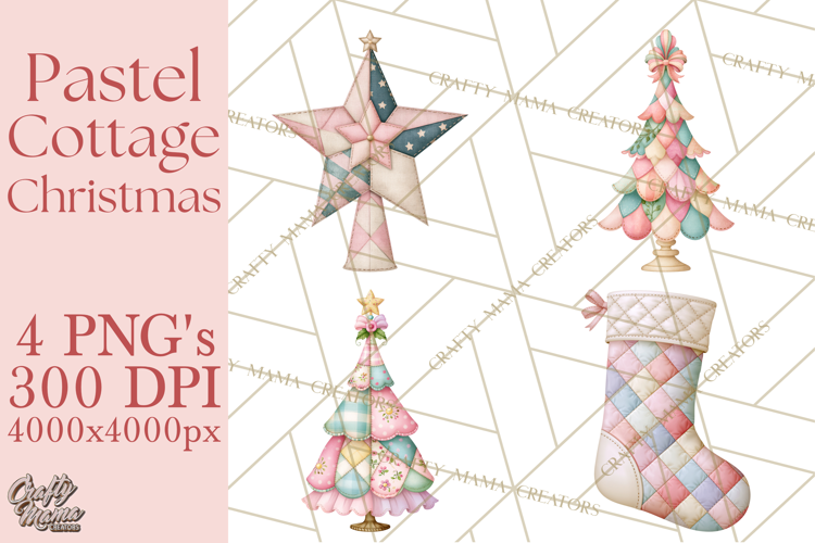 Cozy Cottage Christmas Clipart PNG
