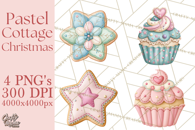 Cozy Cottage Christmas Clipart PNG