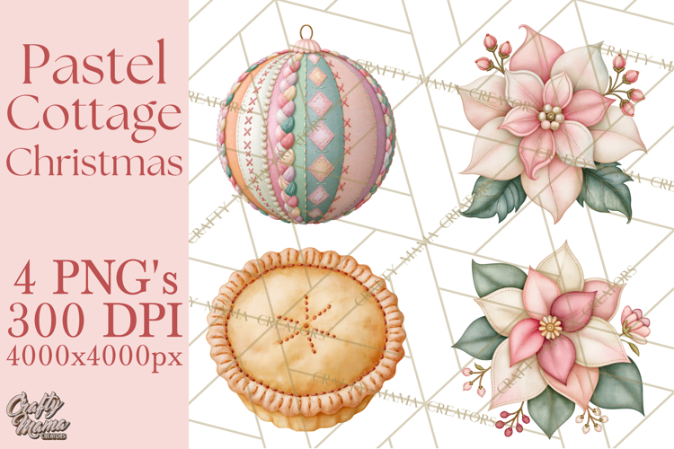 Cozy Cottage Christmas Clipart PNG