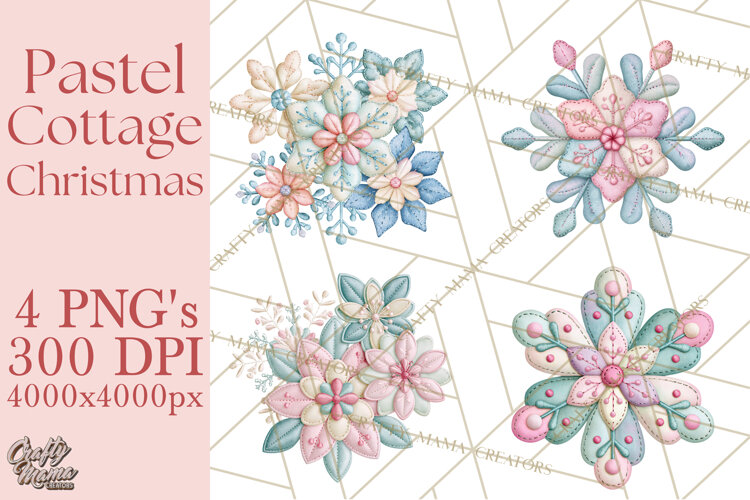 Cozy Cottage Christmas Clipart PNG example image 1