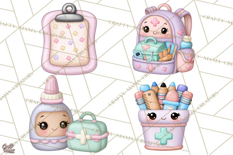 School Nurse Kawaii Clipart