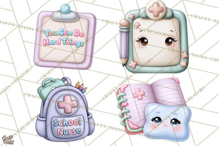 School Nurse Kawaii Clipart
