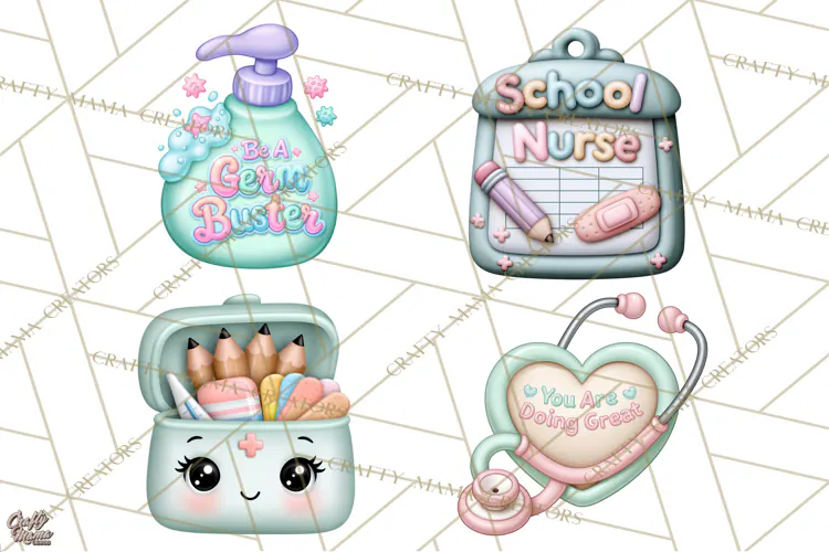 School Nurse Kawaii Clipart