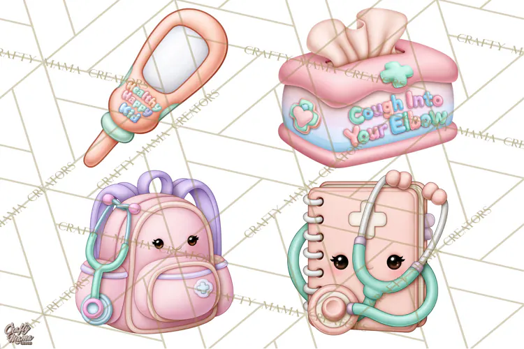 School Nurse Kawaii Clipart