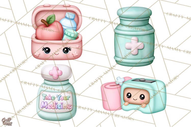School Nurse Kawaii Clipart example image 1