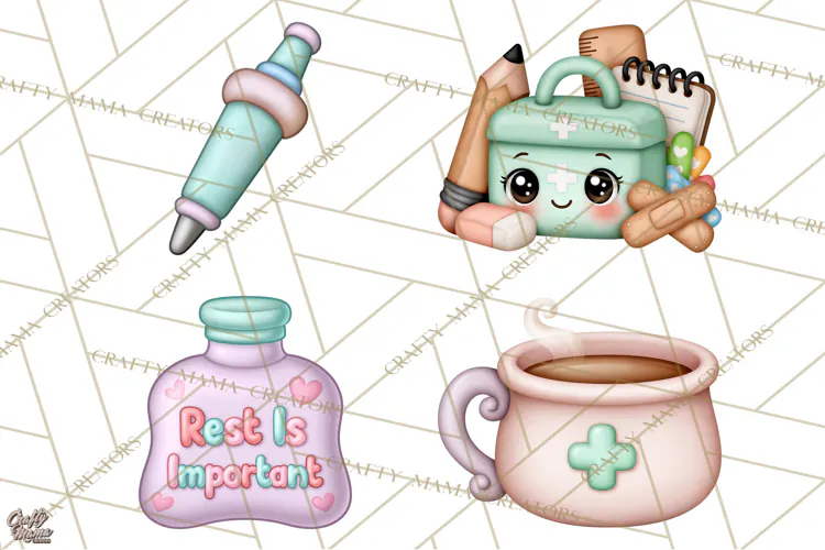 School Nurse Kawaii Clipart