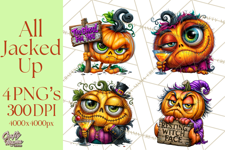 Snarky Jack O Lantern Halloween PNG Clipart