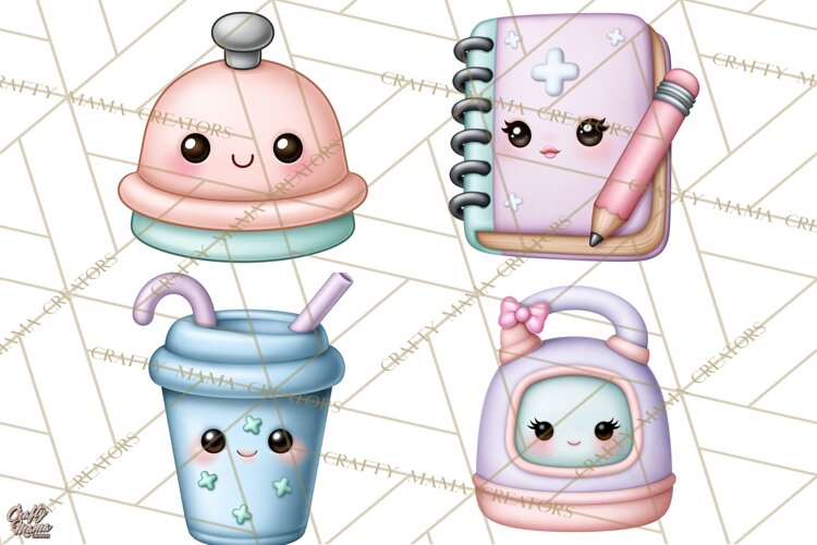 School Nurse Kawaii Clipart example image 1