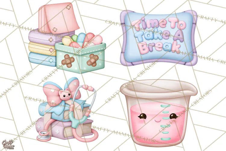School Nurse Kawaii Clipart