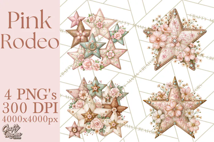 Pink Rodeo Western Clipart PNG, Rustic Cowgirl